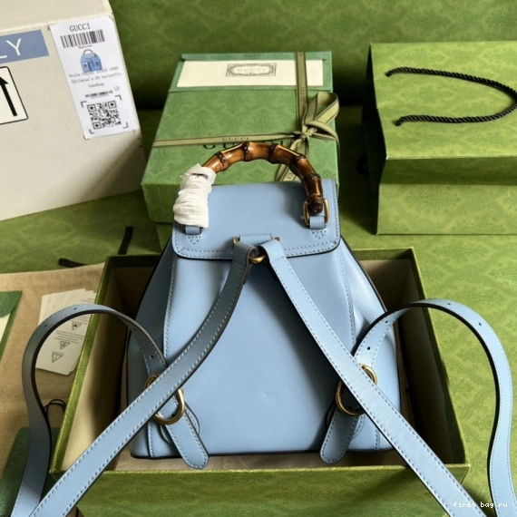 First bag ru GUCCI small backpack Bamboo 0816